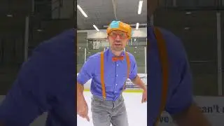 Blippi shivers and introduces his ice skates #blippi #learning #iceskating  #fun #play