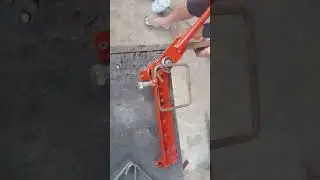 Manual Iron Bending Tool  #diy #welding #shortvideo #diytools