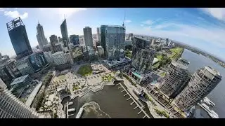 Drone Video of Elizabeth Quay / Perth CBD, Western Australia #djimavicair2