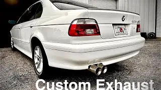 BMW e39 custom exhaust, muffler delete