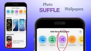 Set Photo Shuffle Wallpaper in iPhone - Free || Automatic Wallpaper changing Trick in iPhone