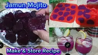 Jamun Mojito Summer Special Drink | Make & Store Recipe | Homemade Mocktail |Java (Black)Plum Drink