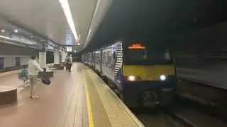 Argyle Line Train Arrives at Glasgow Central Low Level Station