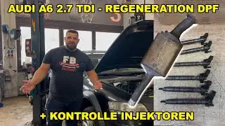 Audi A6 2.7 TDI Diesel Regeneration DPF + Kontrolle Injektoren Partikelfilter Reparatur Check