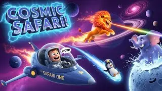 Space Animal Safari! 🚀 An Imagination Song for Kids | Planets, Monkeys, Lions & More!