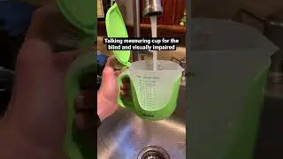 Talking Measuring Cup #blind #VisuallyImpaired #measuringcup #cooking
