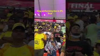 King singing  Tu aake Dekh le live in IPL Final