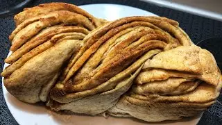 Braided Apple Cinnamon Twist Bread (Easy Vegan, Dairy Free, Egg Free)!