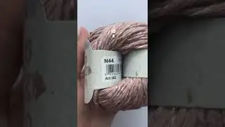 Подробный обзор пряжи DMC Natura Glam(хлопок с полиэстером и пайетками) №44 Пудра