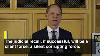 Judge Aaron Persky on the Judicial Recall