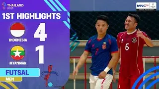 1ND HIGHLIGHT! | FUTSAL MEN | INDONESIA (4) VS (1) MYANMAR | SEA GAMES THAILAND 2025