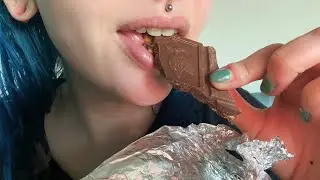 ASMR Eating Pretzel & Salt Chocolate (CRUNCHY Lofi Eating Sounds) 🍫