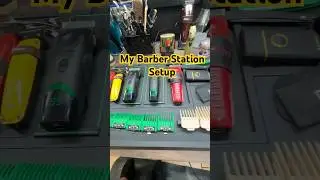 Barber Station Setup! #barberstation #barber #barbertools #beginnerbarber #jayaruhcutz #ytshort
