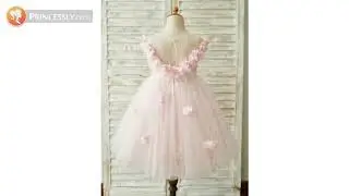 Ball Gown Tulle Satin Flower Girl Dresses | Princessly Dresses