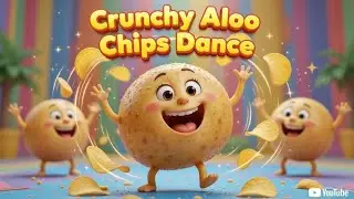 Crunchy Aloo Chips Dance 🥔 | 3D Animated Nursery Rhyme | Fun Kids Songb@SurajSaroj-e8f 