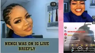 NENGI CALLED LAYCON ON HER INSTAGRAM LIVE