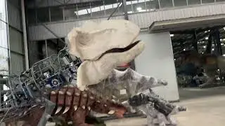 animatronic dinosaur testing