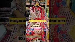 Ready-made Cotton Embroidered Pakistani suits|Stitched Dress|#eid #Sale #Viralvideo #pakistanisuits