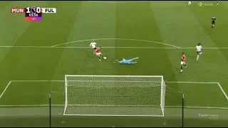 Garnacho miss vs Fulham 😳 (Man utd 1-0 Fulham)