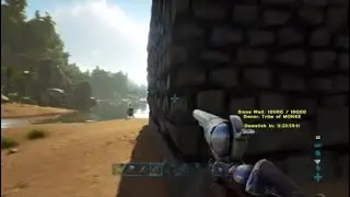 Ark | Bob Gets Muffincap blown back by tribe!