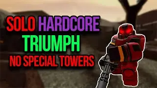 SOLO HARDCORE TRIUMPH WITH REWORKED MEDIC | Roblox TDS