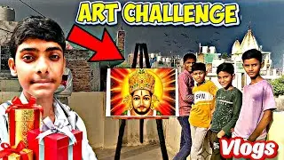 🔥 1 vs 2 ART CHALLENGE – Khatu Shyam Ji Drawing | Kaun Jeetega? 