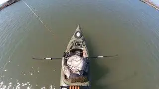 Overhead Kayak View Fishing Test Behind Avon Lake Power Plant