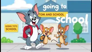 Tom & Jerry Going to School 🎒🐱🐭 | Fun Kids Learning Song