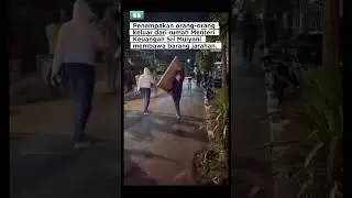 Kondisi penjarah rumah menteri keuangan Sri Mulyani