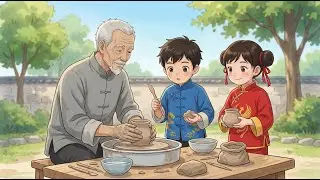 Pottery and a Quiet Village Morning | Studio Ghibli Style