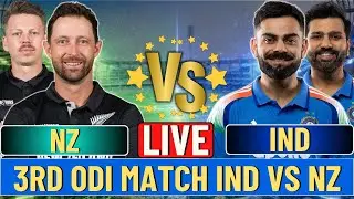 🔴 Live IND Vs NZ Match | Live Cricket Match Today | IND vs NZ 3rd ODI Live 1st innings #livescore