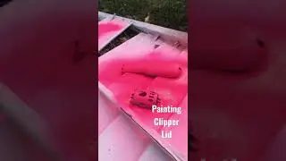 I PAINT A BARBERS CLIPPER #haircut #painting #pink #yyc