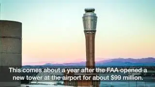 FAA control tower at Las Vegas airport being demolished