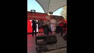 Kalle Mattson Lights Community Cauldron for TO2015 Pan Am Games Celebrations