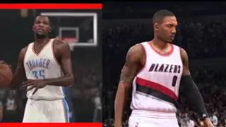 NBA 2K15 vs NBA Live 15 - Graphics & Faces Comparison | PS4