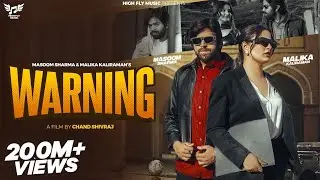 WARNING| Masoom Sharma | Malika Kaliraman |Haryanvi Songs Haryanavi 2025  