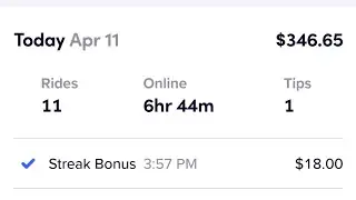 My best day of Lyft ever...