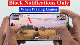 How to block only notifications while playing games in iPhone