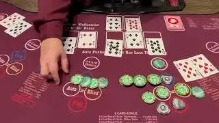 CAN YOU BELIEVE THIS RUN ON ULTIMATE TEXAS HOLDEM! 