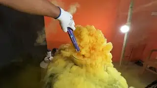 Color Smoke in Liquid Nitrogen (awesome reaction)