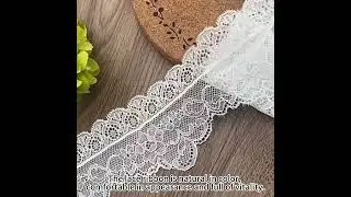Lace Fabric White Arts Craft Sewing Fabric Water Soluble Hollow Out Milk Silk Curtain Decoration