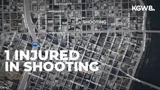 1 injured in downtown Portland shooting
