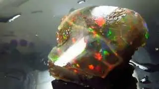 Large 36 ct Natural Virgin Valley Nevada Top Precious Black Crystal Rare OPAL