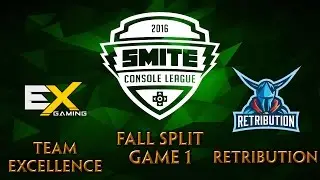 SMITE Console League EU Fall Split Week 2 - Team Excellence vs. Retribution (Game 1)
