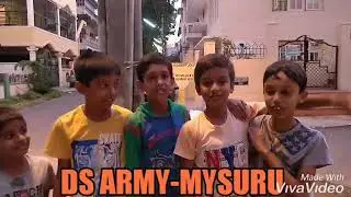 Kids Wishing Dhruva Sarja on Deepavali for Pogaru Movie Release #DhruvaSarja #Pogaru #Mysore #Kids