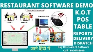 Restaurant shop software demo billing POS table management in MARG free download & trial 8076783949