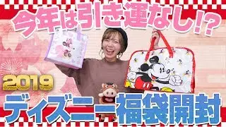 【2019福袋】ディズニーストアのラッキーバックはハズレ！？【4個開封】