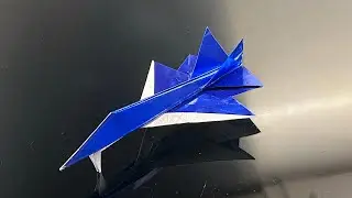 How To Fold Frostbite With Landing Gears! (Amazing Origami Fighter Jet) Frostbite Version 2