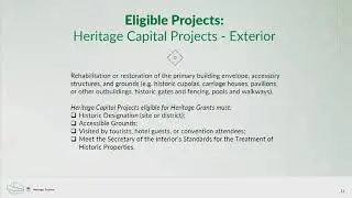 Heritage Grant Information Session