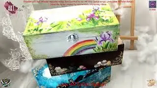 Premium gift tips: Wooden keepsake boxes, hand painted by our ARTelier Design artist, Linda